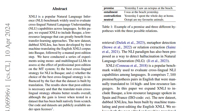 XNLIeu: a dataset for cross-lingual NLI in Basque