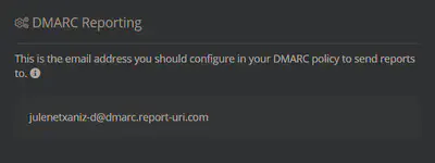 DMARC Report URI